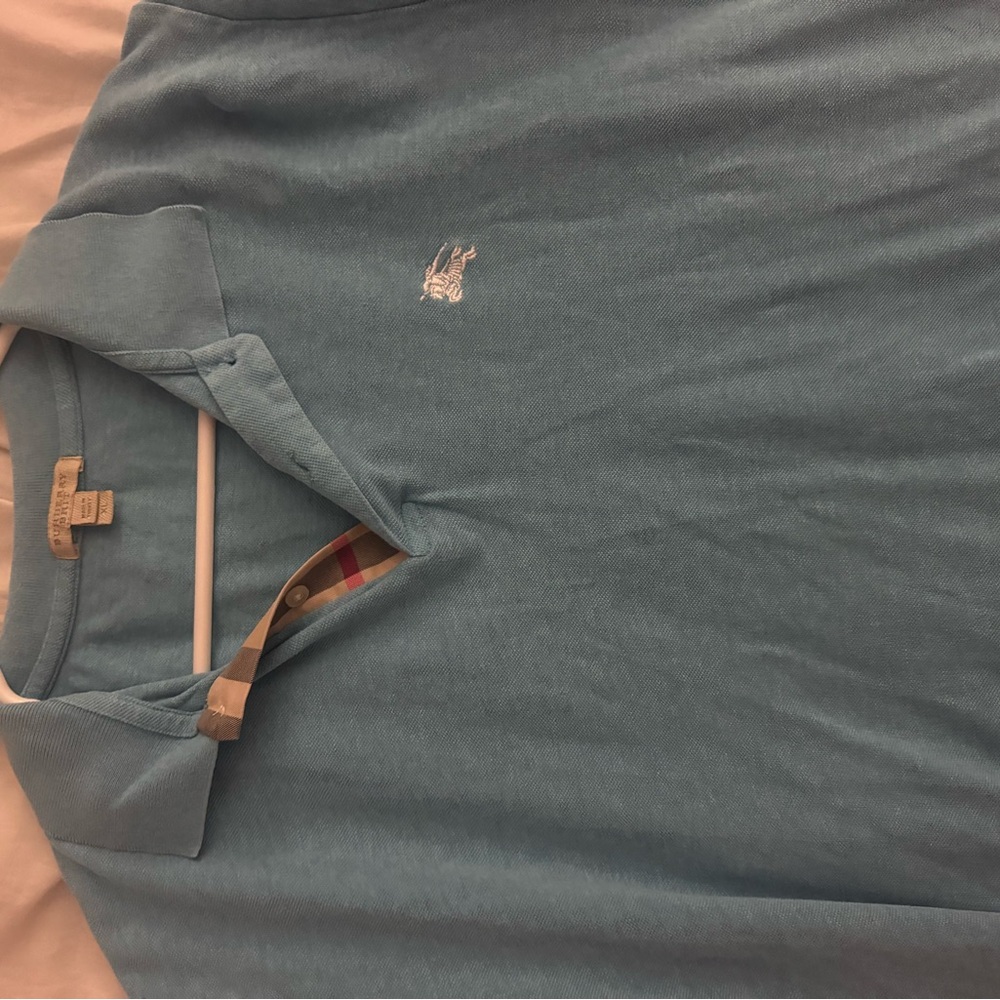 Burberry Light Blue Polo Shirt